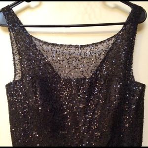 Black sequin dress